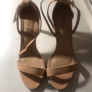 Forever 21 Nude sandal heels
